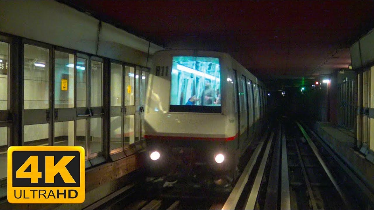 [4K Lille] Métro 2 complet - De St Philibert à CH Dron (VAL 206)
