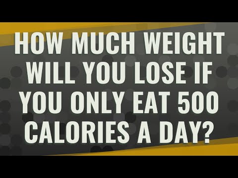 How Much Weight Will You Lose If You Only Eat 500 Calories A Day? - Youtube