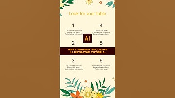 Make Sequence Number   Illustrator Tutorial