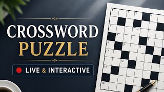 🧩 Interactive Crossword Puzzle LIVE | Solve With Me!