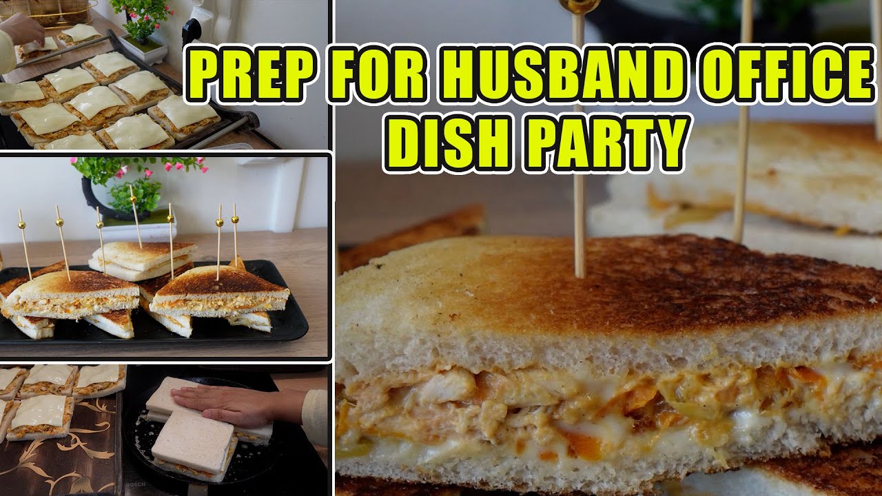 Husband K Office One Dish Party In Paris😍| Homemade Grilled Chicken Sandwich Desi Taste In Abroad😋