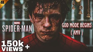 SpiderMan { BND } × God Mode Begins ( AMV ) 4k ☠️