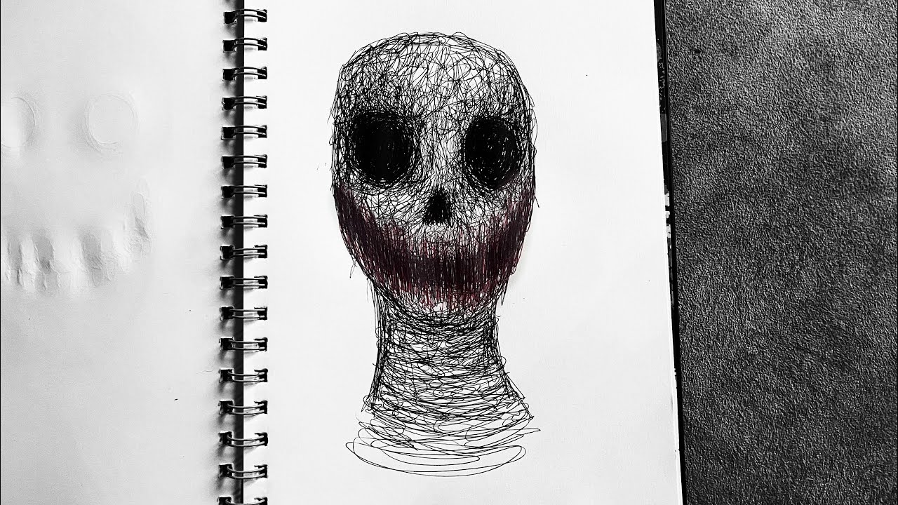 Draw With Me | Dead Face Smile Sketchbook Scribble