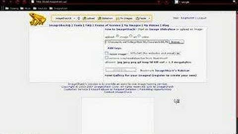 Imageshack uploading