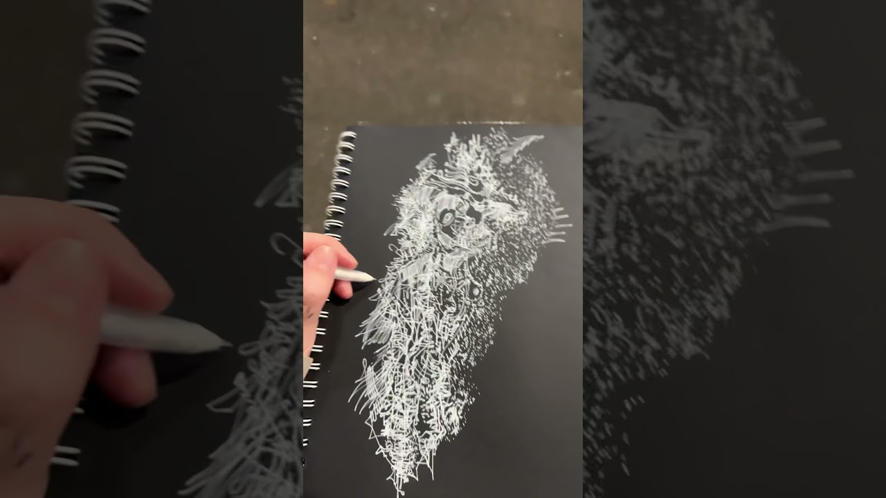 Making a drawing in this remote alley nyc Tribeca 