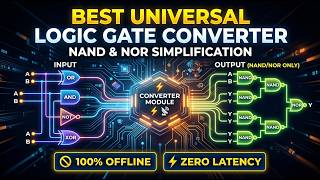 2. Best Universal Logic Gate Converter | NAND & NOR Simplification (Zero Latency & 100% Offline)