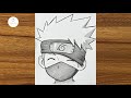 How to Draw Kakashi Hatake || Easy Kakashi Drawing || Kakashi drawing Step by Step for Beginners