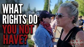 Two Women Disagree About Rights That Woman Have, or Don't Have