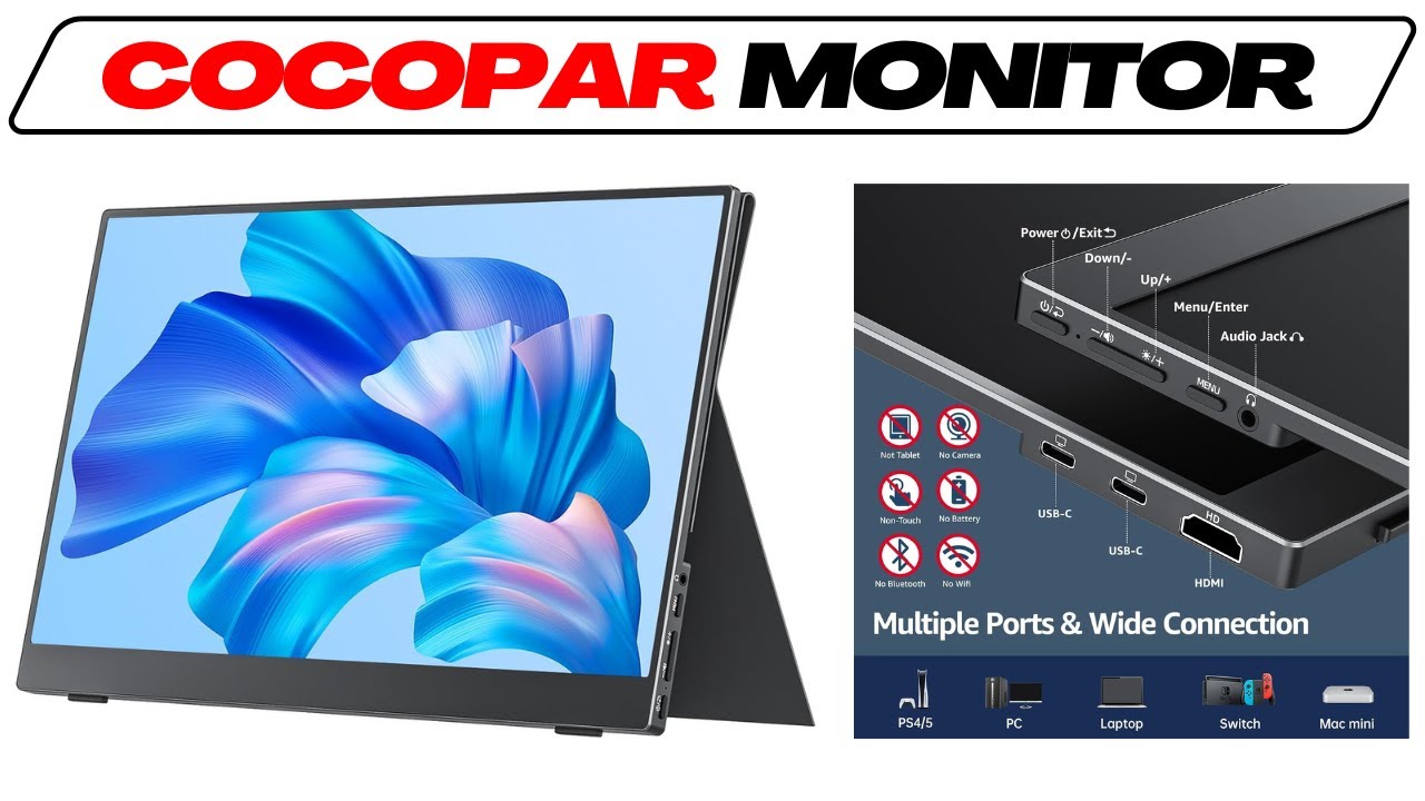 Cocopar Y156FH7S Portable Monitor Review & Comparison || External