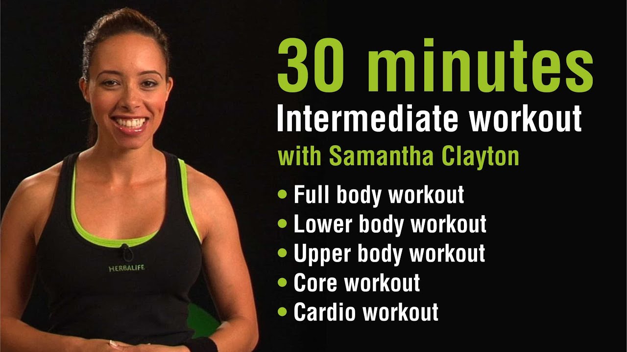 30 minute workout with Samantha Clayton | Herbalife Workout - YouTube