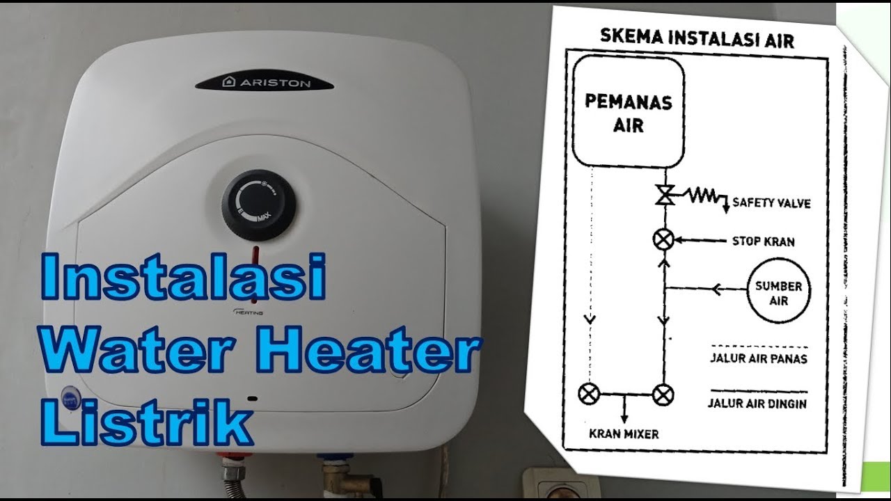  Instalasi  Water heater Listrik  Pemanas Air Listrik  YouTube