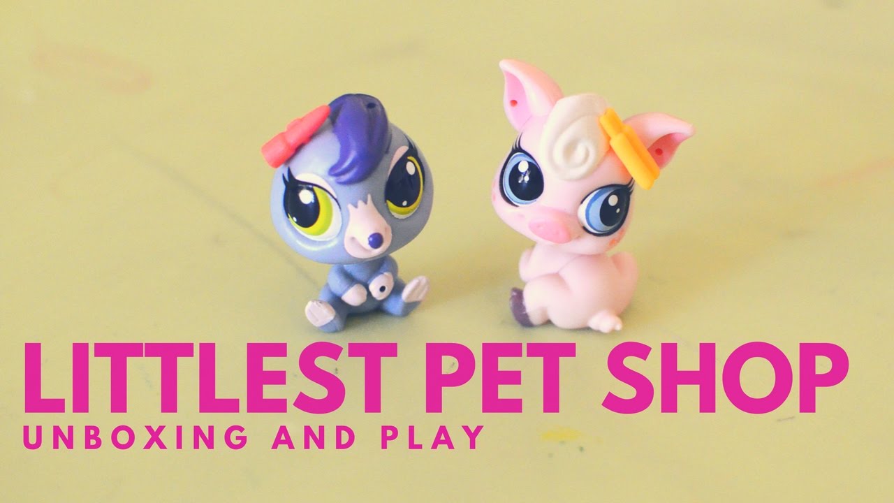 Unboxing Littlest Pet Shop Pet Shop Playset, Pawristas Cafe and Singles