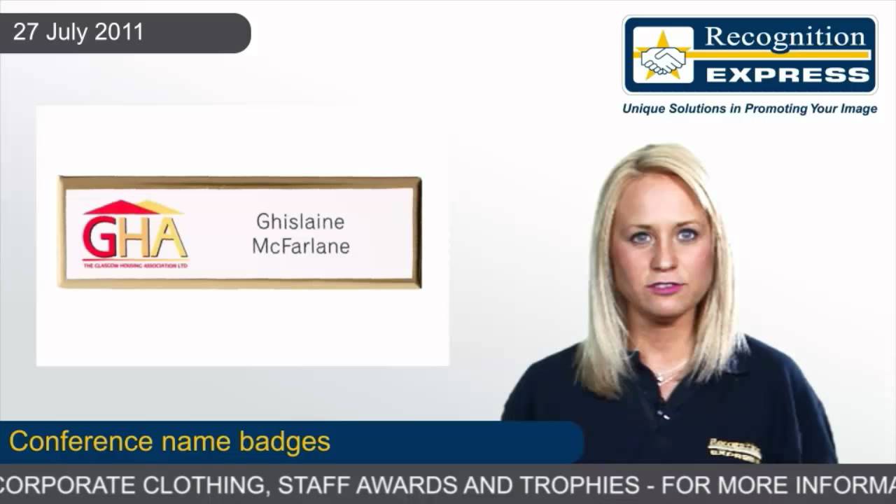 Conference name badges