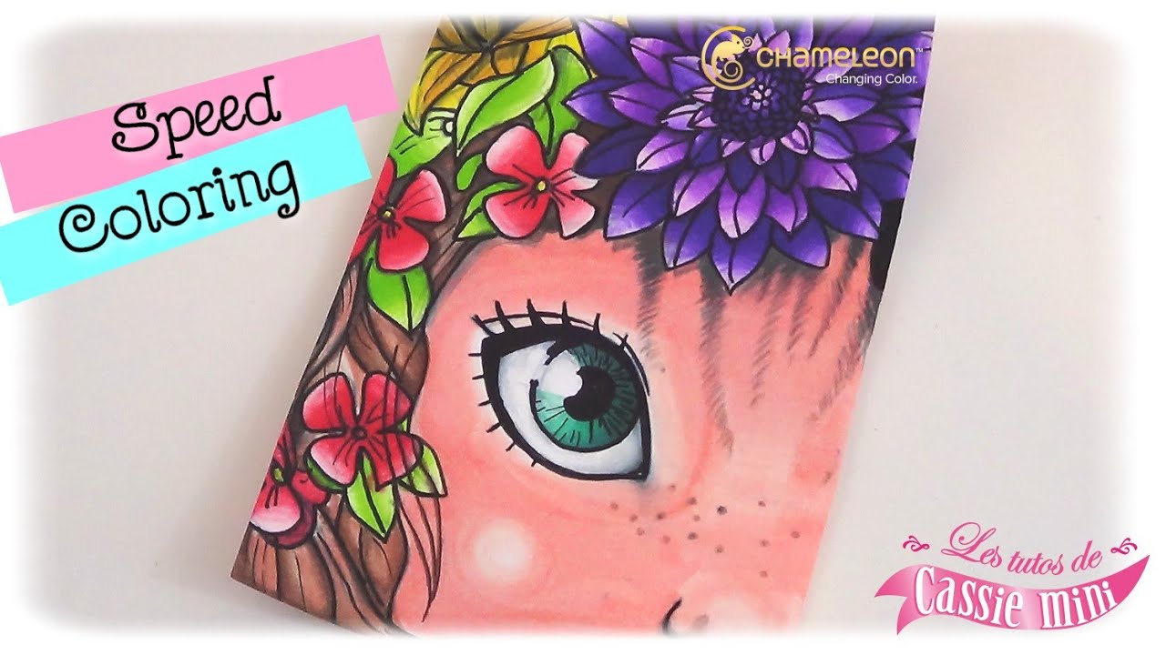 Speed coloring chameleon pens tampons use