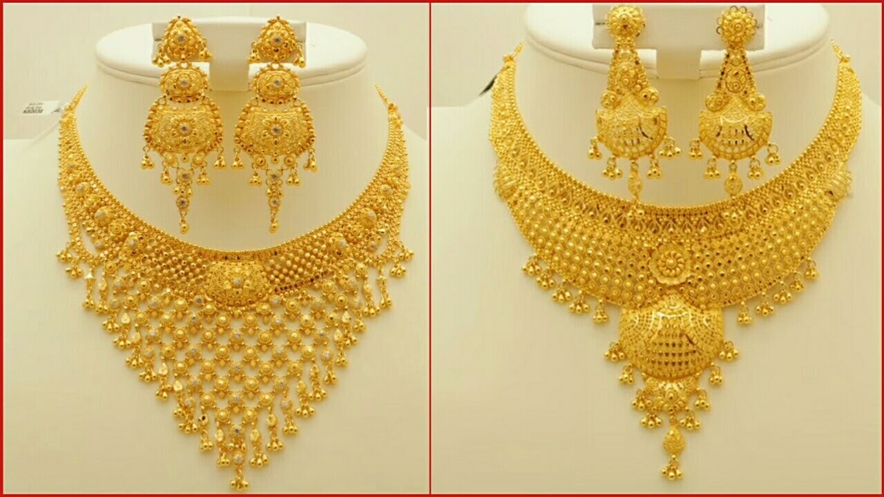 Full Neck Bridal Choker Gold Imitation Necklace Design for Brides And  Models NCKN1360