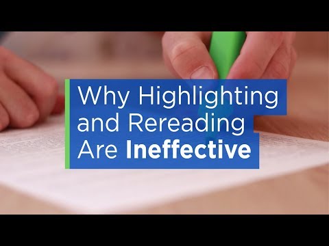 Students Shouldn't Rely on Highlighting Text