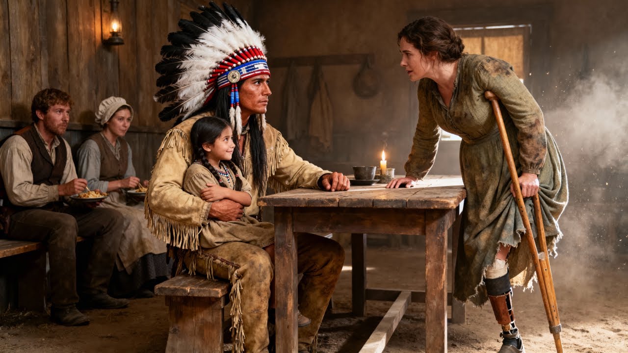 “Can I Share This Table” Asked The One-Legged Woman To A Lakota Warrior—Then His Daughter Spoke Up