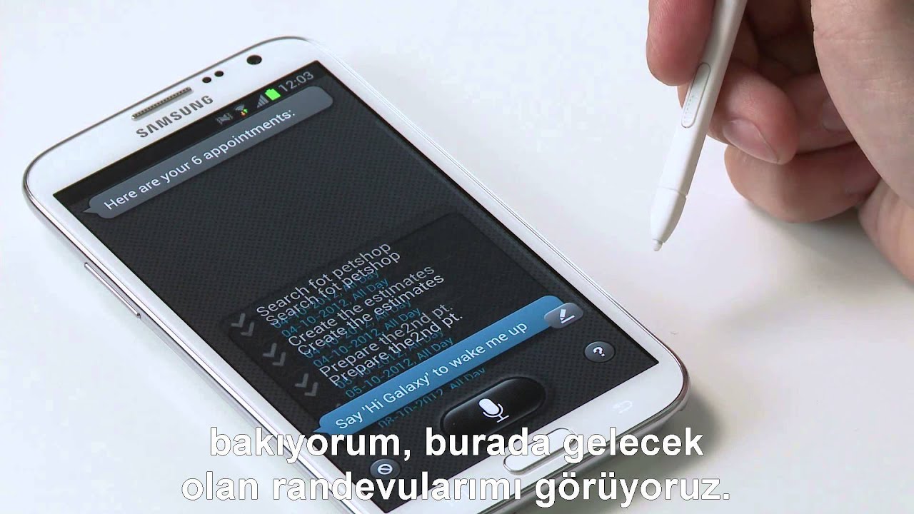 Samsung Galaxy Note II - Akıllı Özellikler İnceleme - YouTube