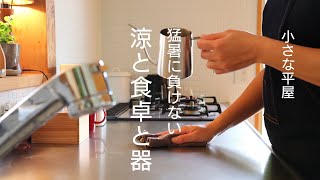 【シンプルな暮らし】小さな家でも心地よく暮らせる｜お気に入りの食器｜40代主婦vlog｜食卓｜和食器と北欧食器｜昼食｜夕食｜レトルト食品｜小さな平屋暮らし