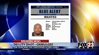 Video: Authorities searching for man who shot at Okmulgee deputies early Thursday