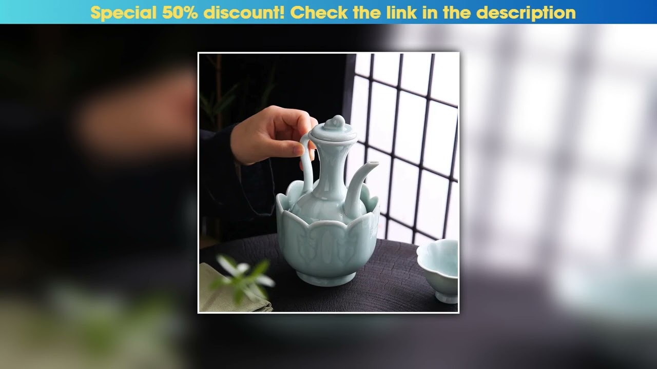Flash Sale Imitation Song tea small Tianqing hand-held pot soup bottle wine pot Chinese Song Dynast