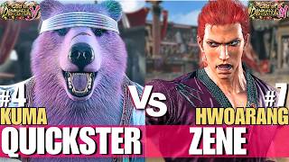 Tekken 8 Replays - The Quickster (Kuma) vs Zenerational (Hwoarang) | High Level Ranked Set