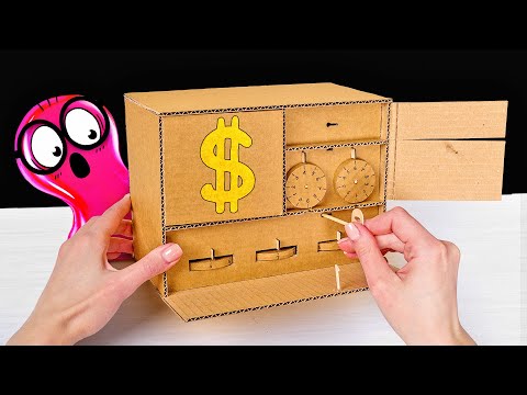 The Most Secure Cardboard Safe And Modern Piggy Bank For Cash And Coins