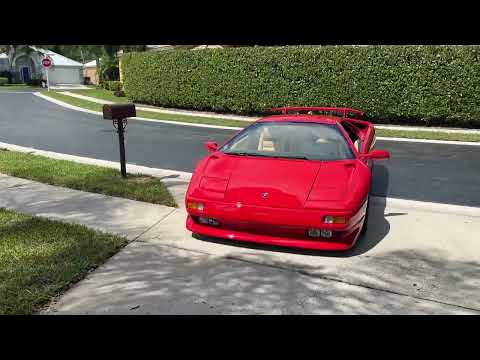 1991 Lamborghini Diablo Cold Start and Driving