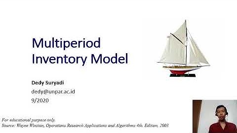 Week3. 2 Multiperiod Inventory Model