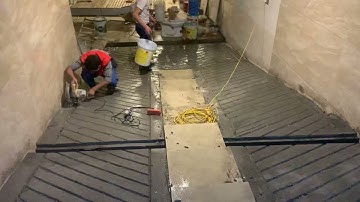 Cắt rãnh ramp dốc tại 161 Nhật Chiêu Hồ Tây