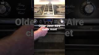 Older Model S160 Jenn-Aire Range Clock Reset