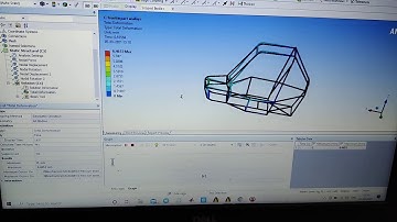 Baja Roll cage analysis results in Ansys