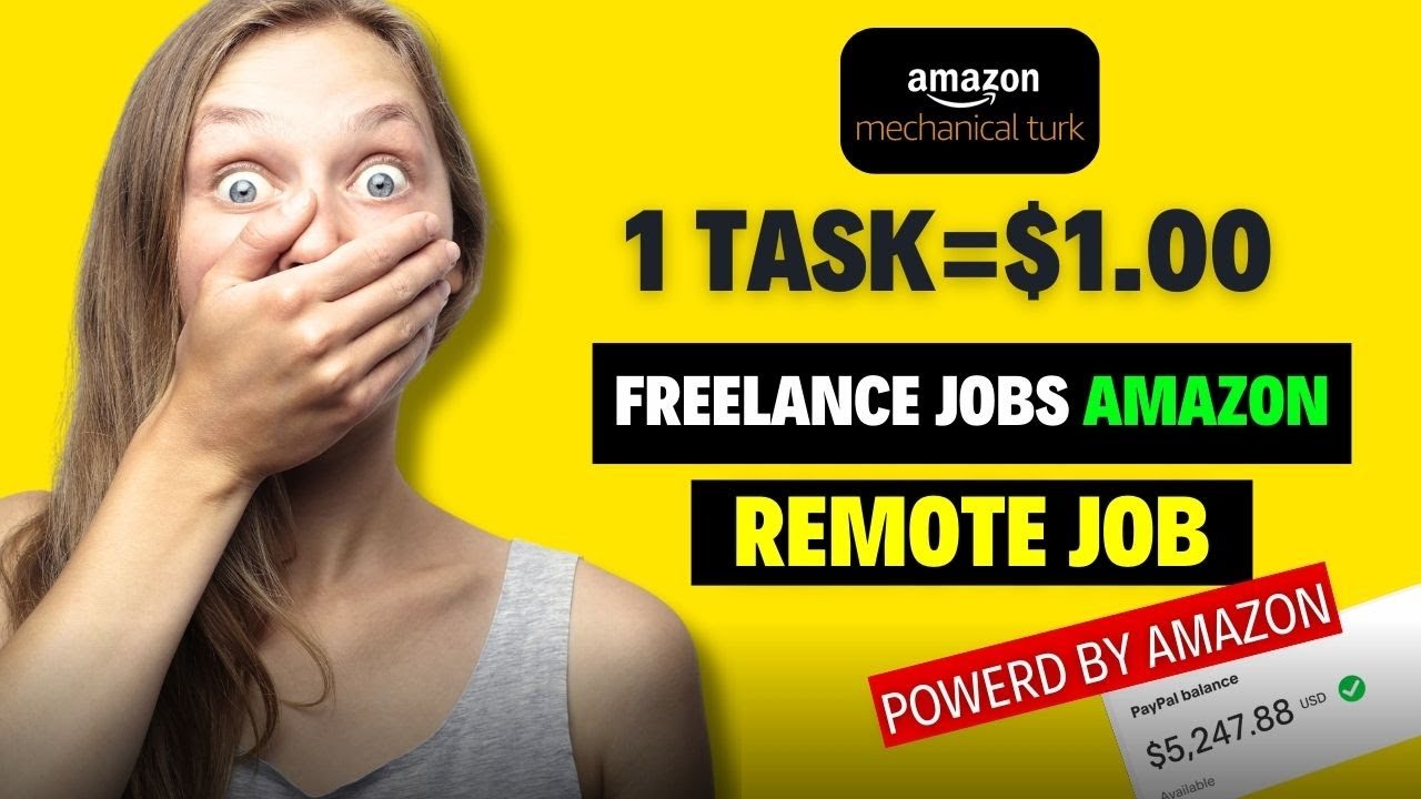 Earn $7000/mo Amazon Money Online 💰 | Best Work-from-Home Job | MTurk.com Guide