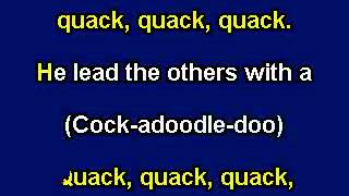 Six Little Ducks, Karaoke video with lyrics, Instrumental version
