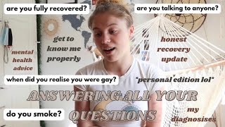 a very honest q&a | get to know me | anorexia recovery | mental health | finally opening up