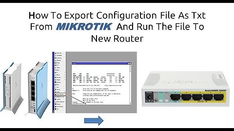 #howupdates  How to export configuration file from Mikrotik as txt and run the file to new router