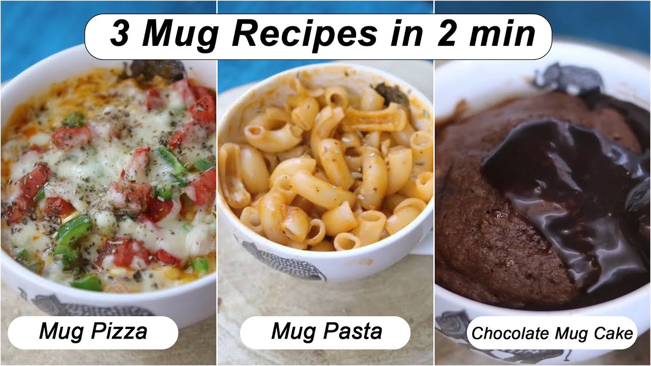 3 Microwave Mug Meals| 2 Min Microwave Mug Recipes|Fireless Cooking| Back to School Treats|Mug Meals | Healthy Kadai