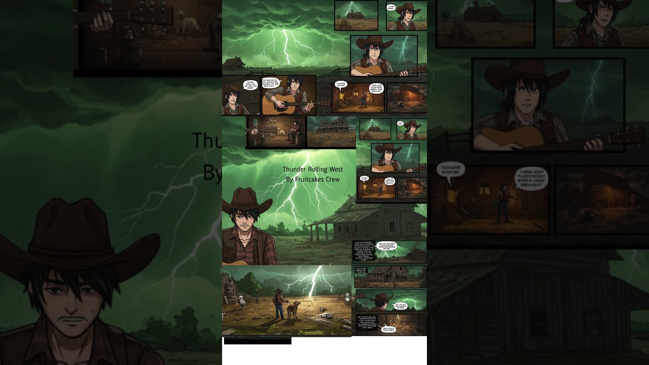 (Fruitcakes Crew) - Thunder Rolling West (Official Animated Music Video)  STORM New Country Rock