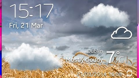 How to install S5 weather widget on S2