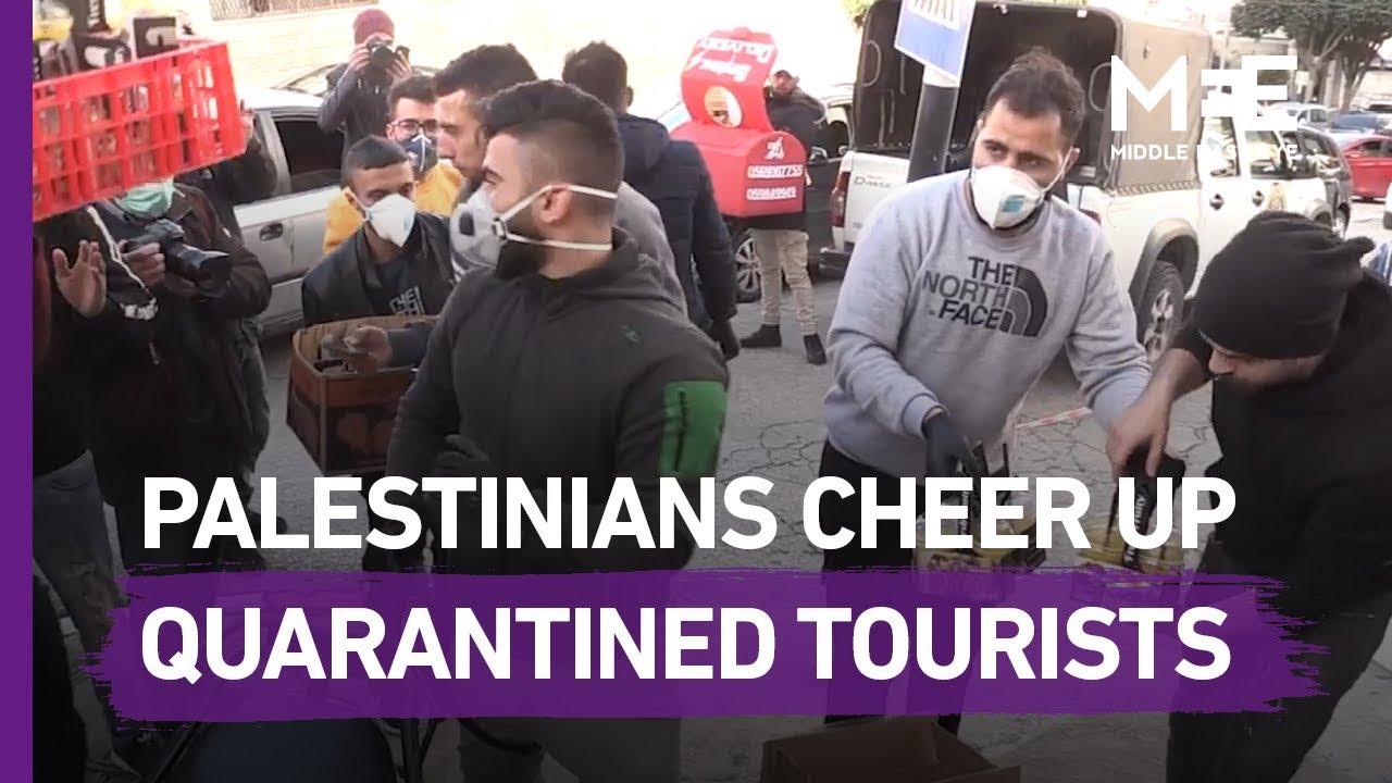 Palestinians supply quarantined US tourists with food amid coronavirus fears