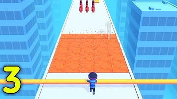 Roof Rails : All levels gameplay #Shorts