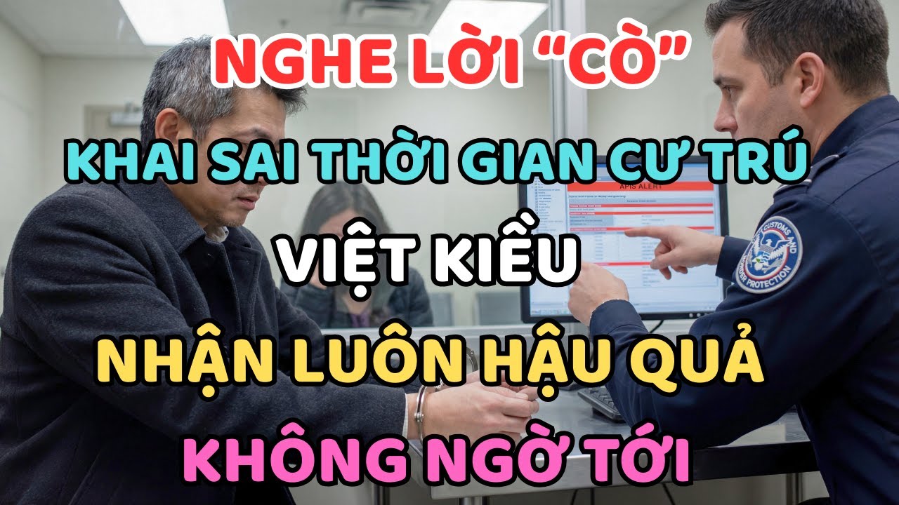 NGHE LỜI “CÒ”, KHAI SAI THỜI GIAN CƯ TRÚ – Việt Kiều Nhận Luôn HẬU QUẢ KHÔNG NGỜ Tới