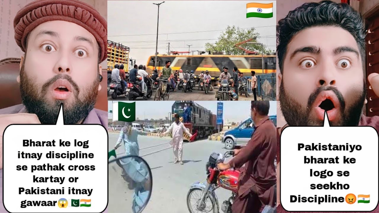 How Indian Cross Railway Gate Vs How Pakistani Cross Railway Gate