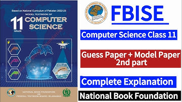 Class 11 | Computer Science | Solved Model Paper(Complete) | New Syllabus 2024