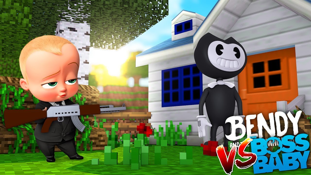 BOSS BABY TAKES OVER BENDY AND THE INK MACHINES HOUSE | Minecraft Versus