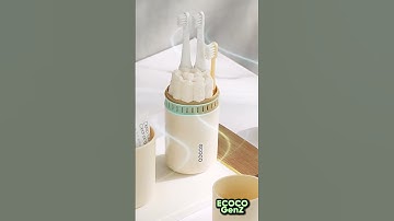 Hộp đựng bàn chải du lịch ECOCO cao cấp thế hệ mới, tích hợp cốc súc miệng để kem đánh răng khăn mặt