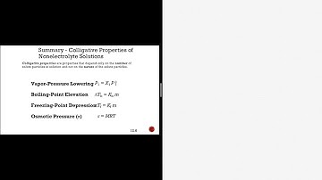 Colligative Properties and Electrolytes - Van