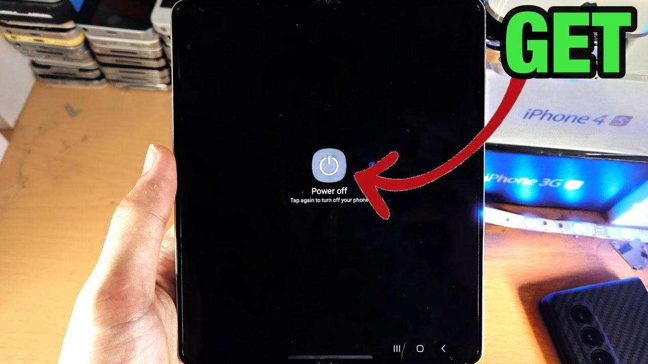 ANY Samsung Galaxy Z Fold How To Turn OFF device! [Power Down] YouTube