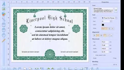 How to create and print High School Diploma