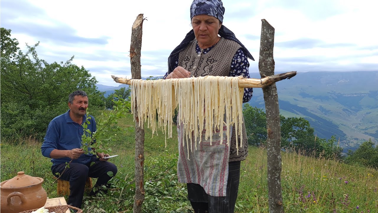 The Best Homemade Fresh Pasta with Caspian Crayfish, Outdoor Cooking